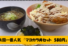 マヨカラ丼セット