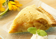 ひえ粉のカスタードアップルパイ