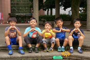 20170823_元気に昆虫採集をしていた男の子たち